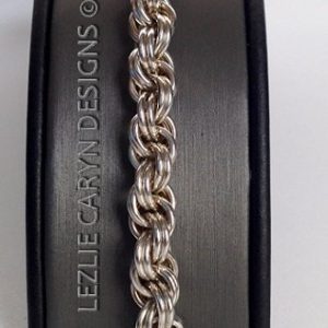 “Olivia” Hand-Woven Double-Twist Bracelet Chain