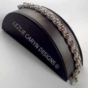“Olivia” Hand-Woven Double-Twist Bracelet Chain