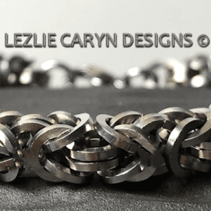 “Empire” Hand-Woven Bracelet Chain with Square Rings