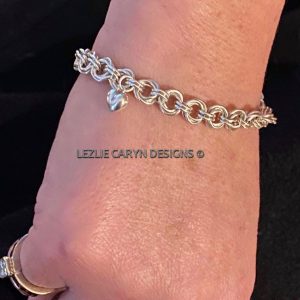 “Petite Roses” Hand-Woven Bracelet Chain