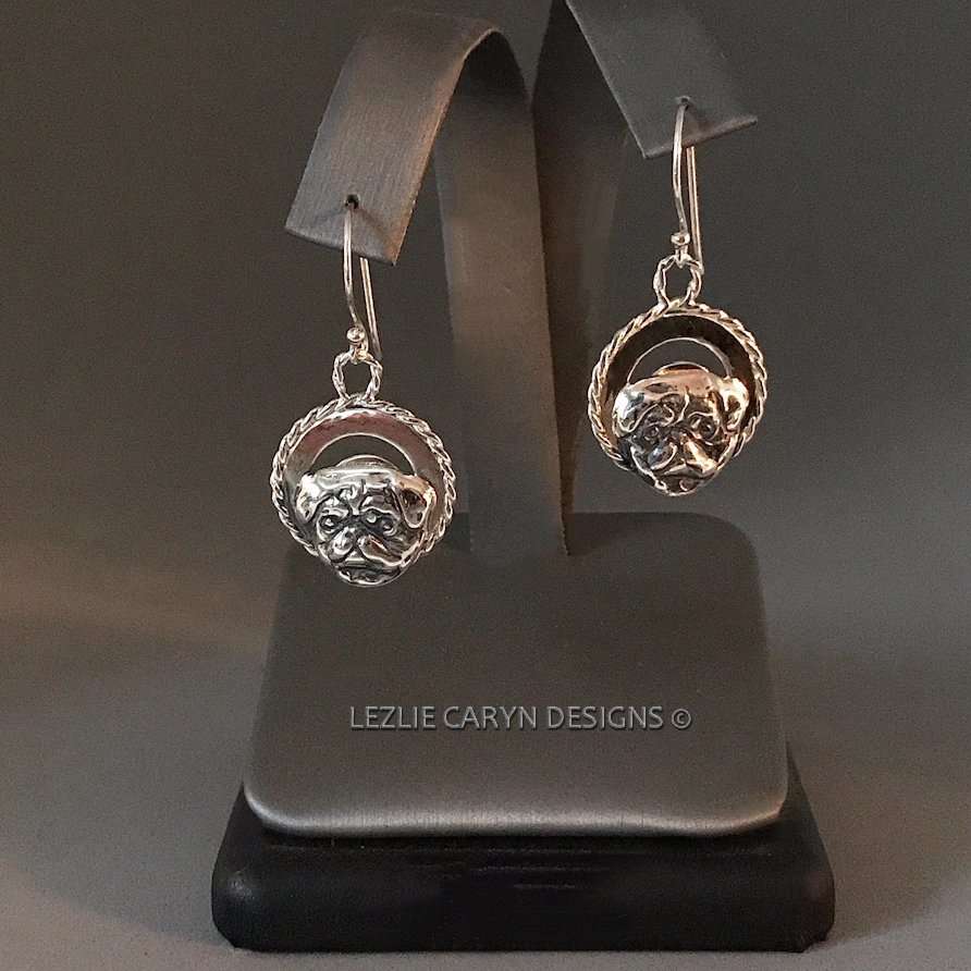 Pug Teenager Earrings