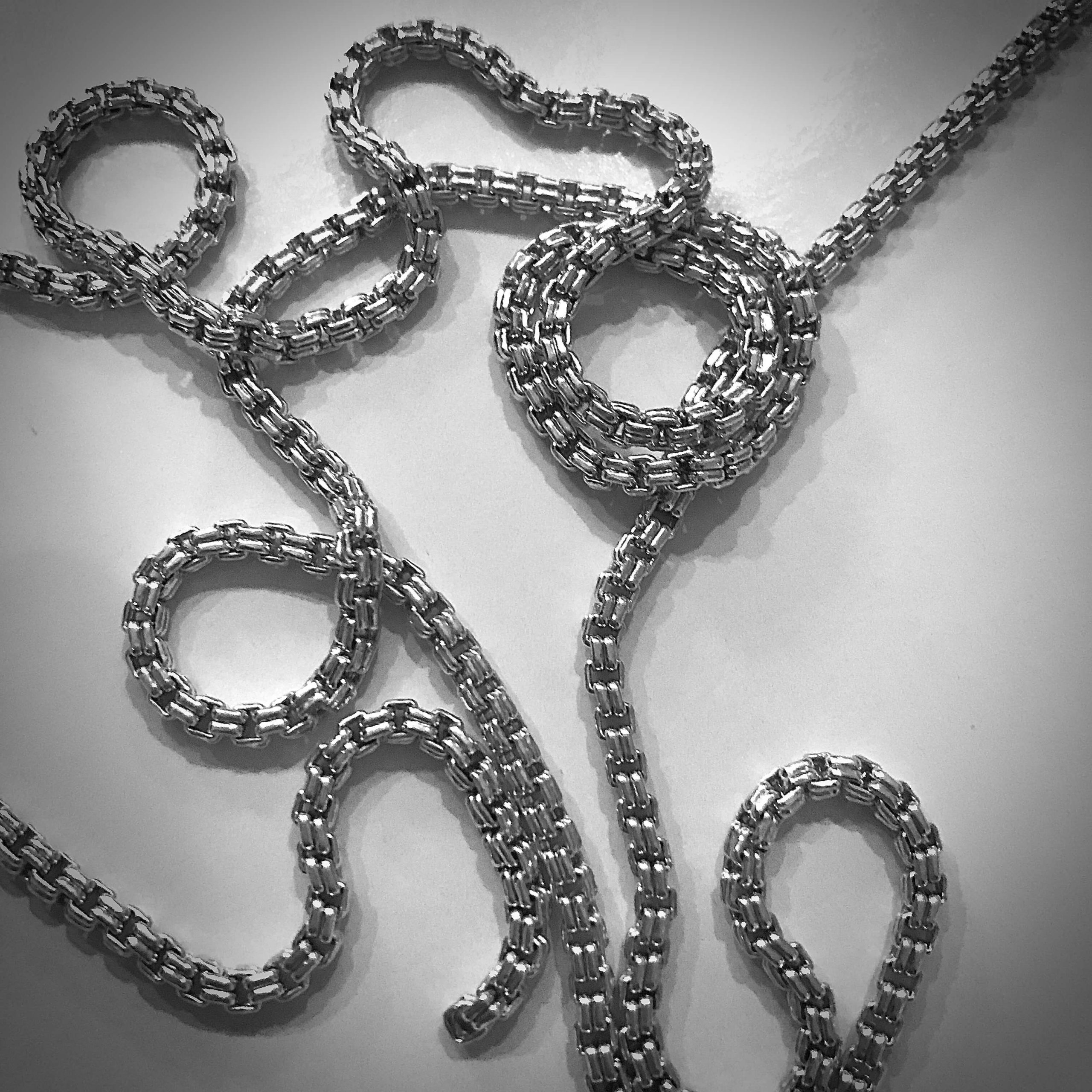 Sterling Venetian Double Box Chain - Image 3