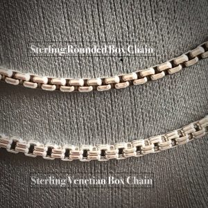 Sterling Venetian Double Box Chain