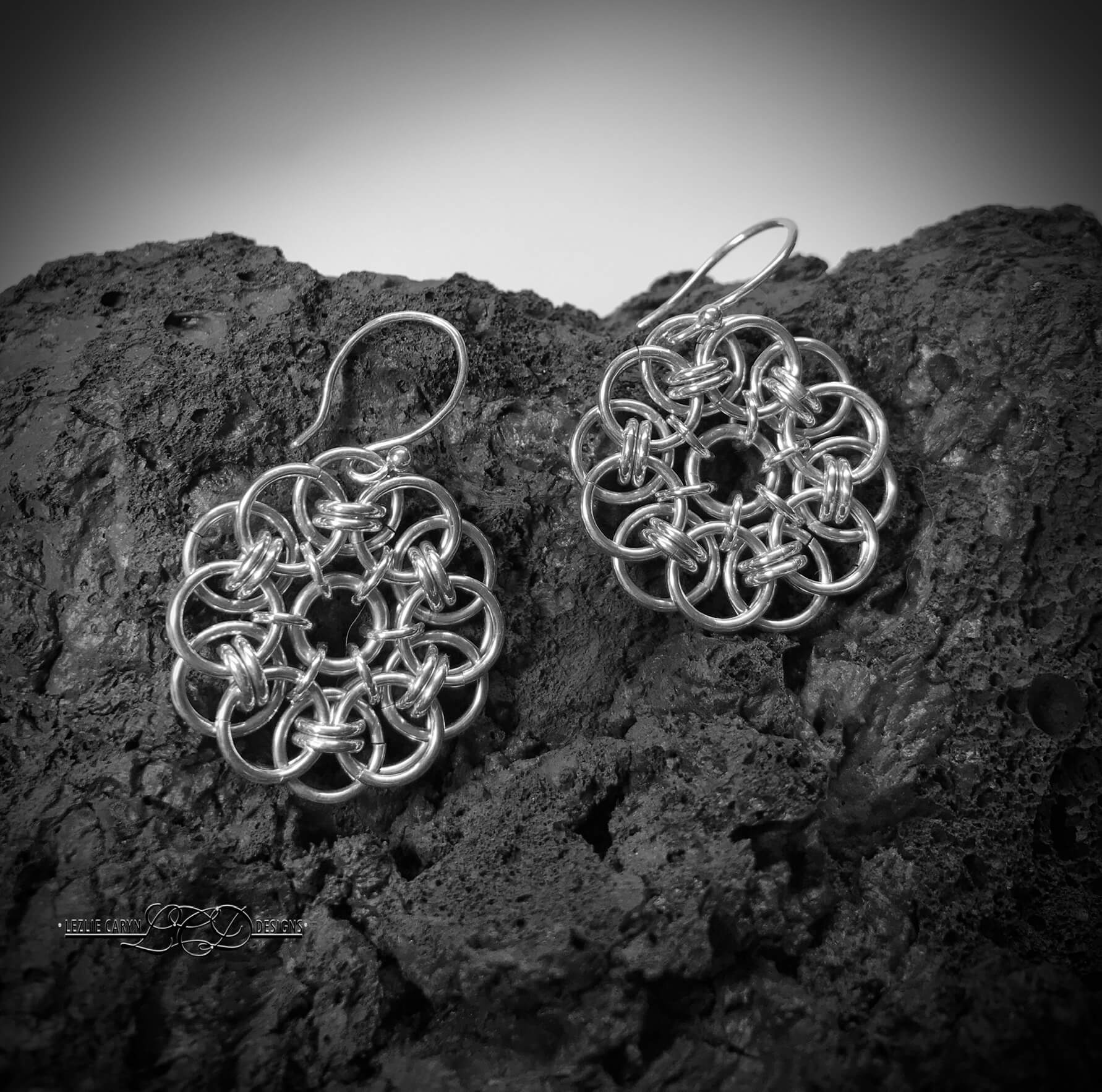 Alison Hand-Woven Earring Medallions - Image 3