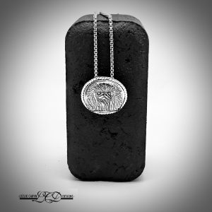 PekIngese Oval Pendant w/Hidden Bail