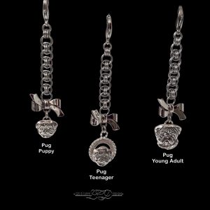 Pug Zipper Pulls & Handbag Charms