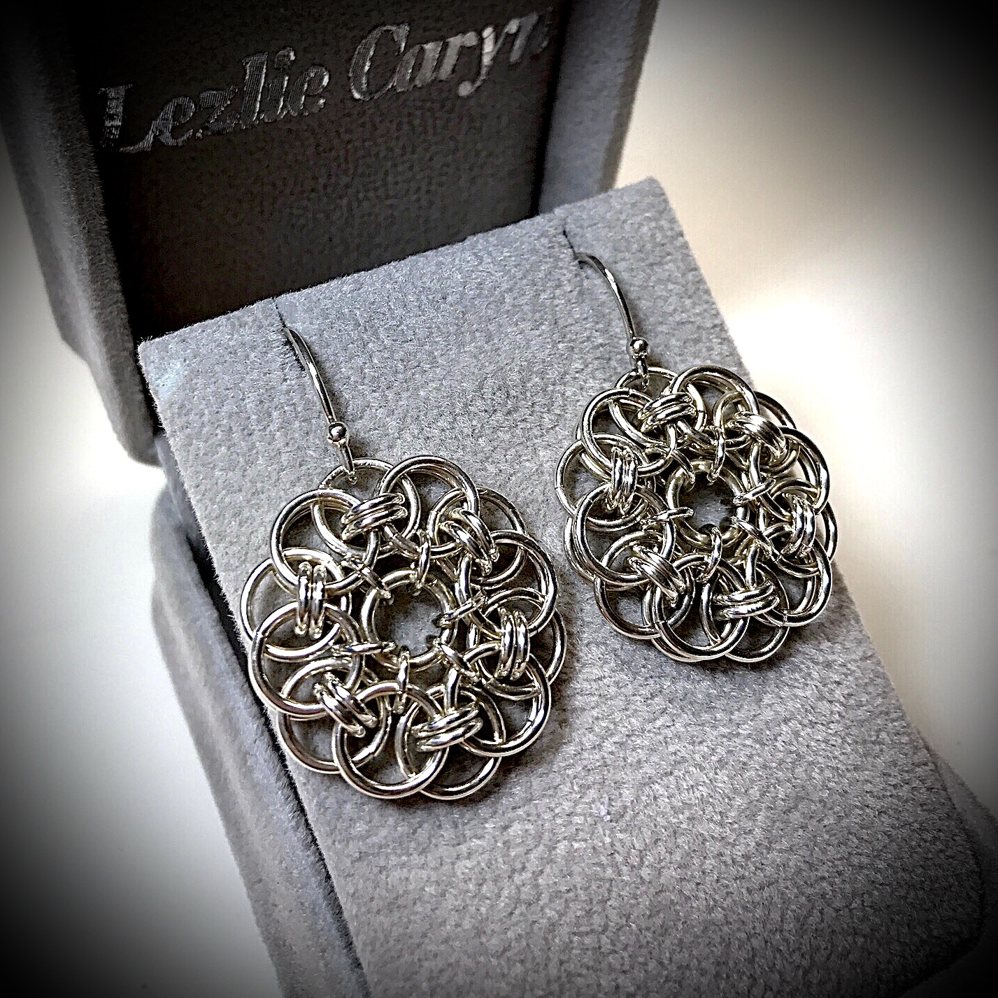 Alison Hand-Woven Earring Medallions - Image 2