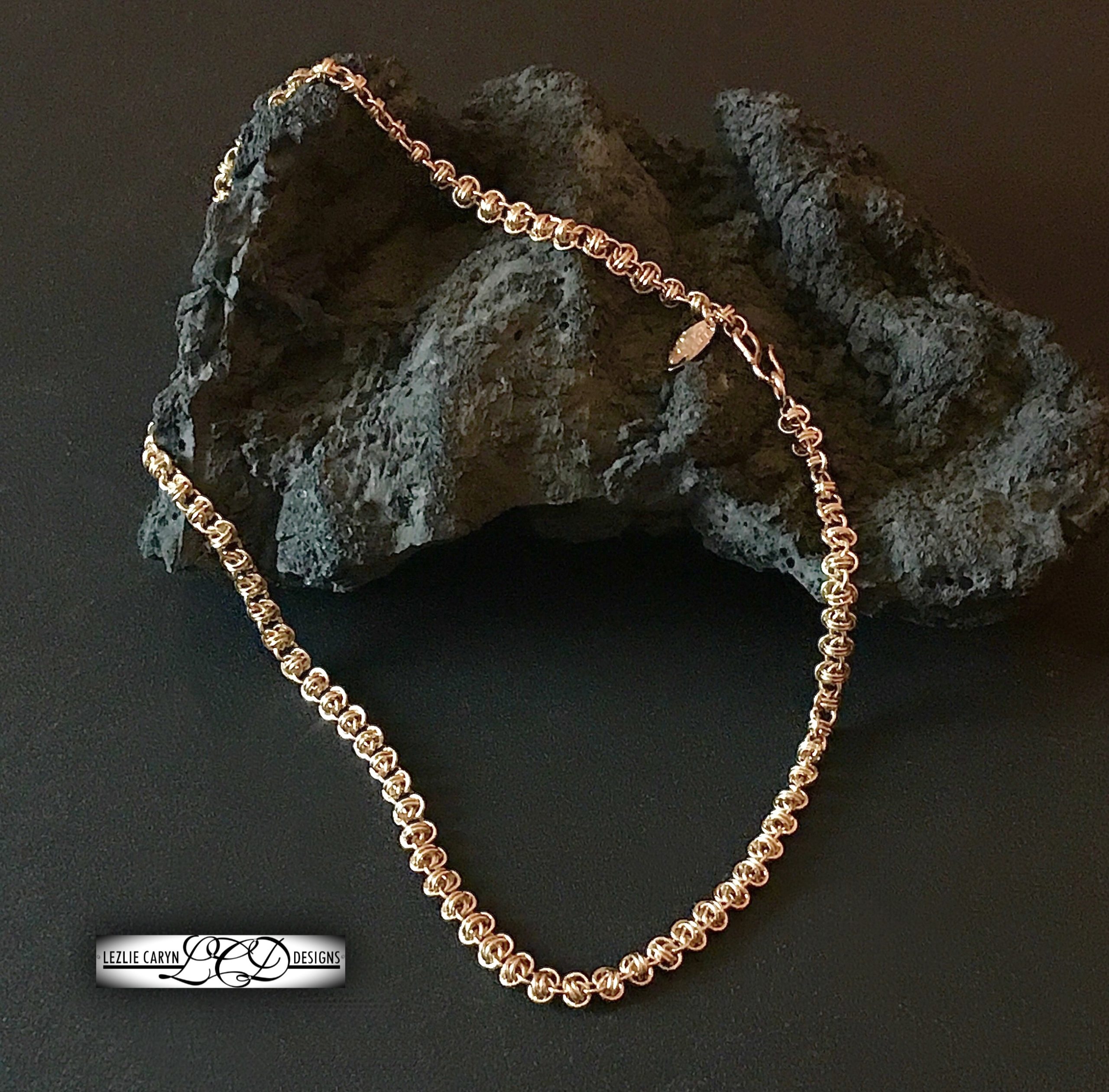 Brianne Hand-Woven Necklace Chain in Microweave - Image 4