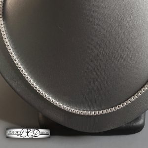 Sterling Venetian Double Box Chain