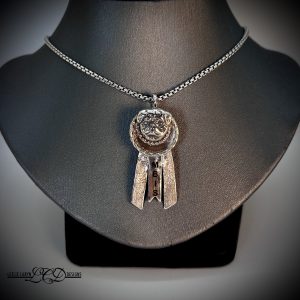 Pug Rosette Pendant