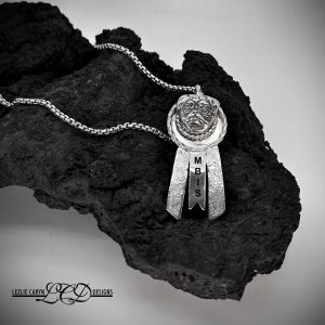 Pug Rosette Pendant