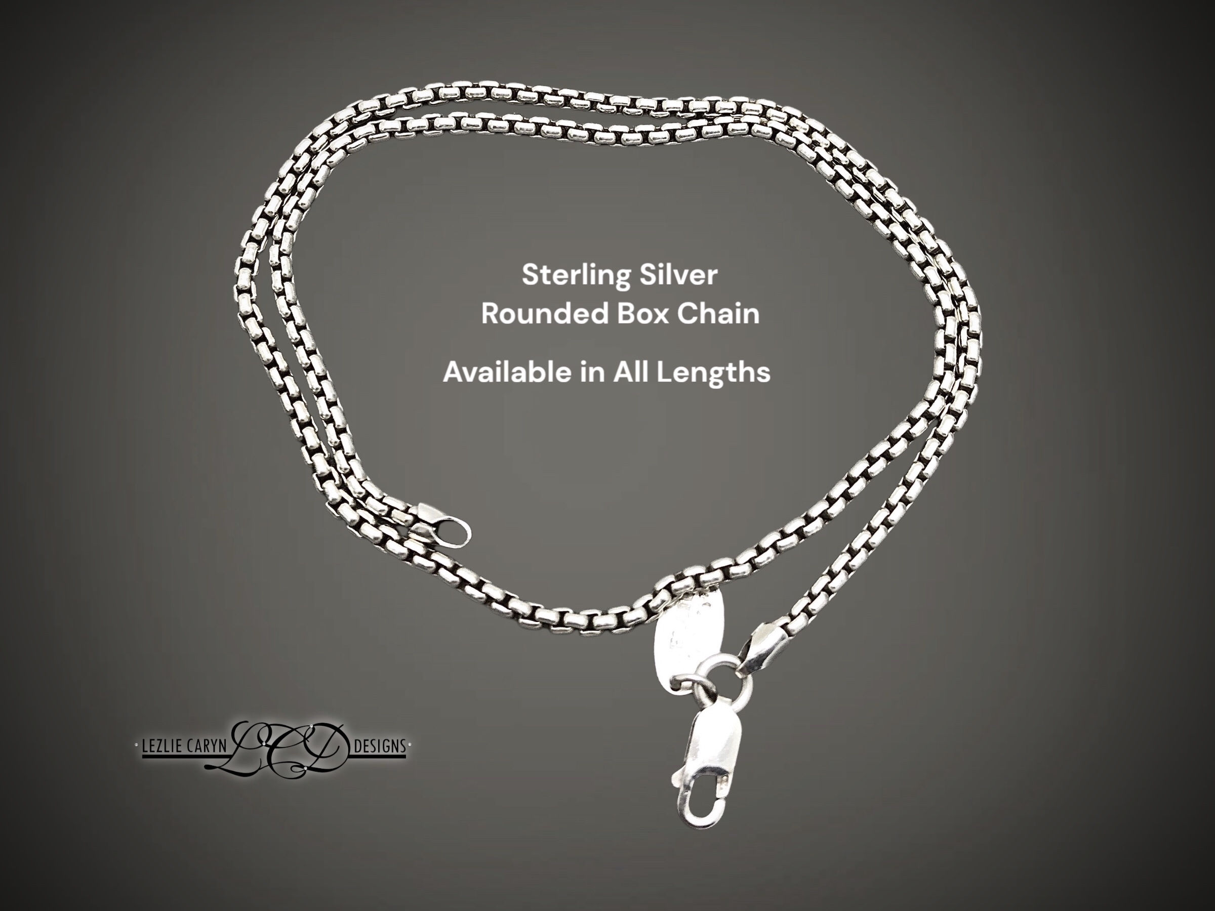 Sterling Rounded Box Chain - Image 2