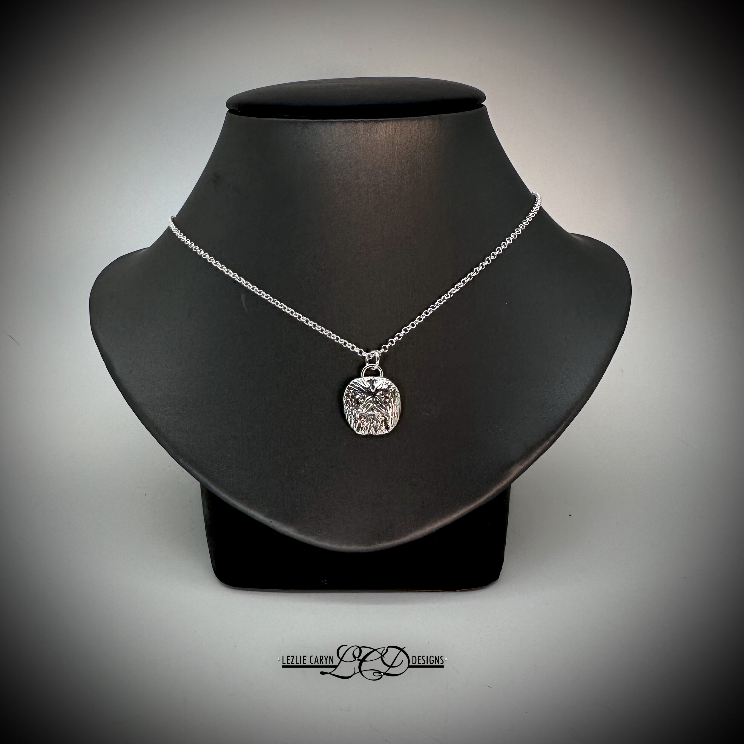 Pekingese Puppy Litter Necklace on Paper Clip Chain - Image 2