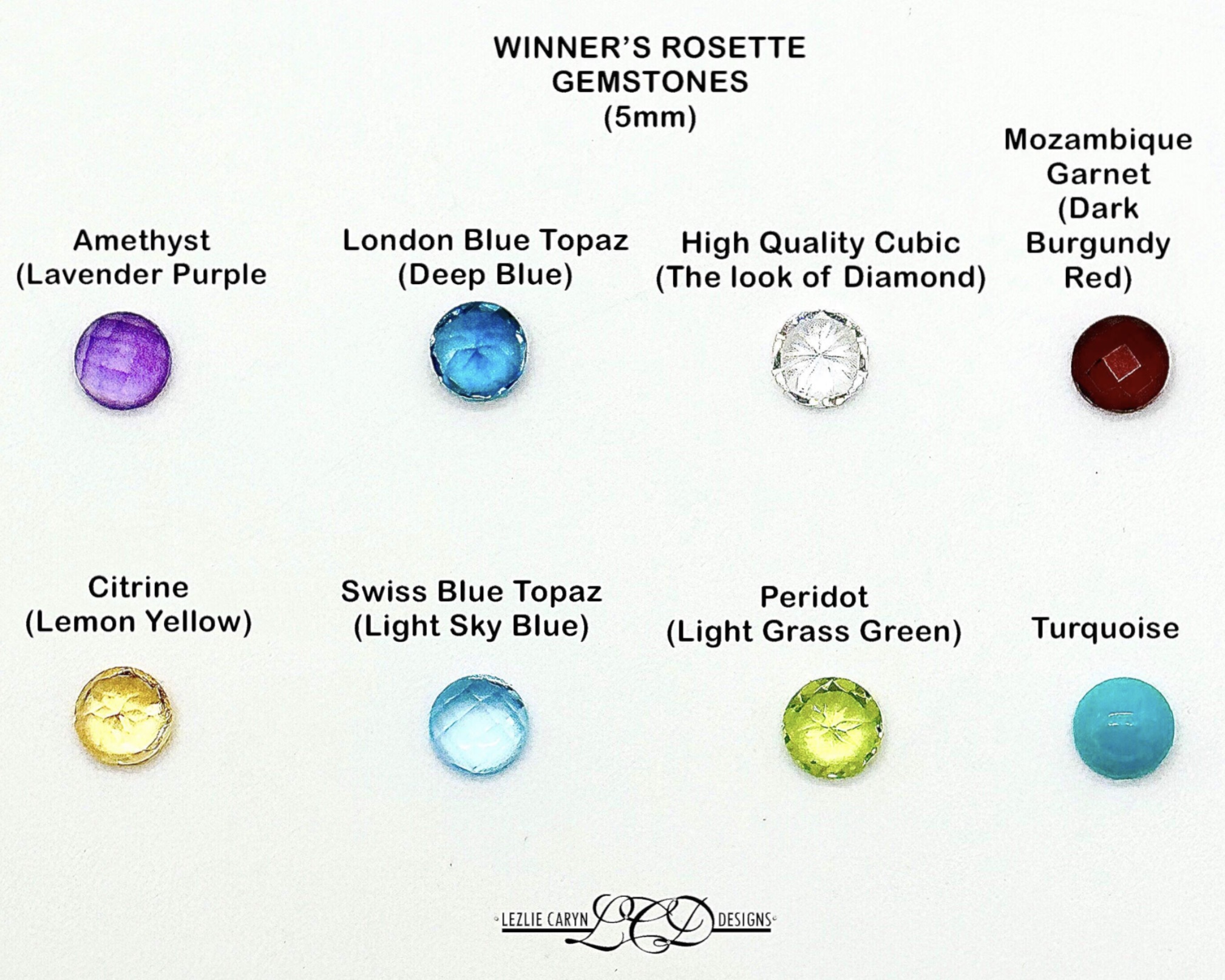 Rosette Pendant with Gemstone - Image 6