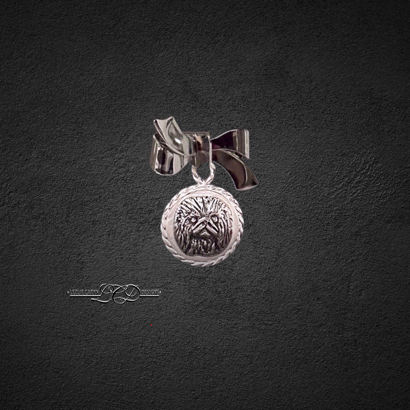 Pekingese Generations Bow Pin - Puppy & Teenager