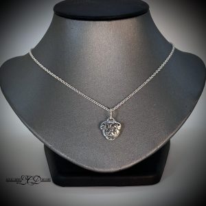 Pug Puppy Necklace on Paper Clip Chain