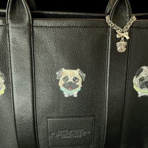 Pug Handbag Handle Charm