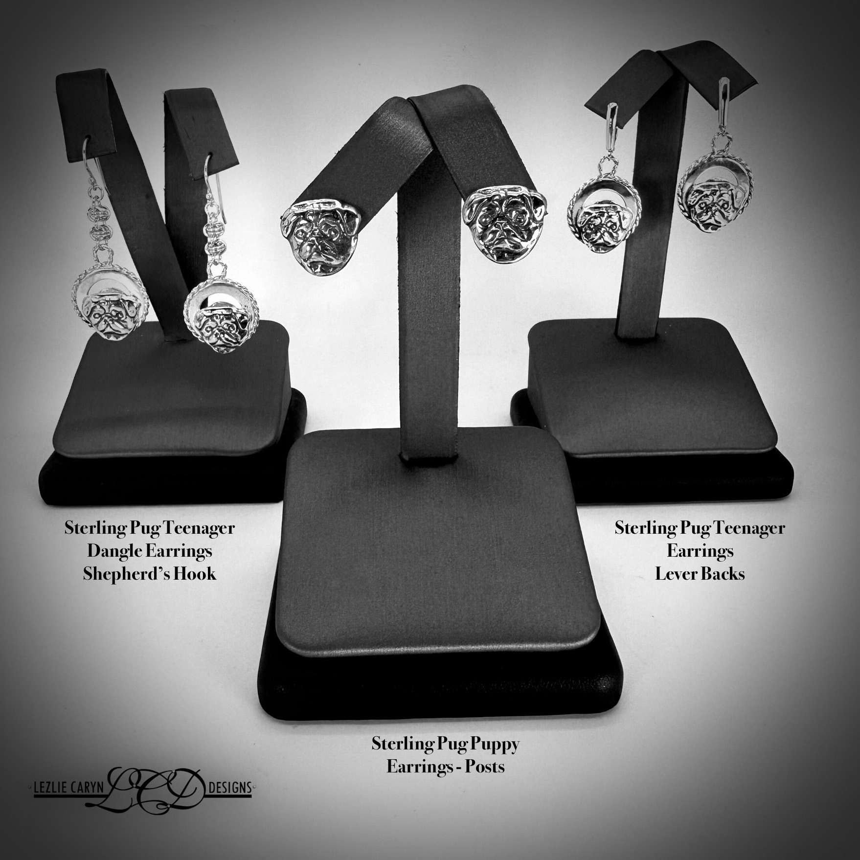 Pug Teenager Dangle Earrings - Image 3