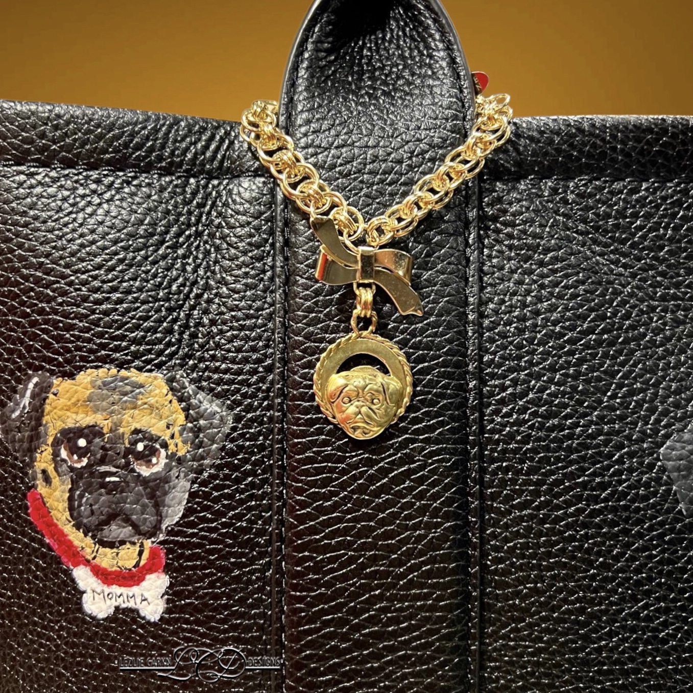 Pug Handbag Handle Charm - Image 3
