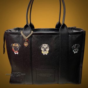 Pug Handbag Handle Charm