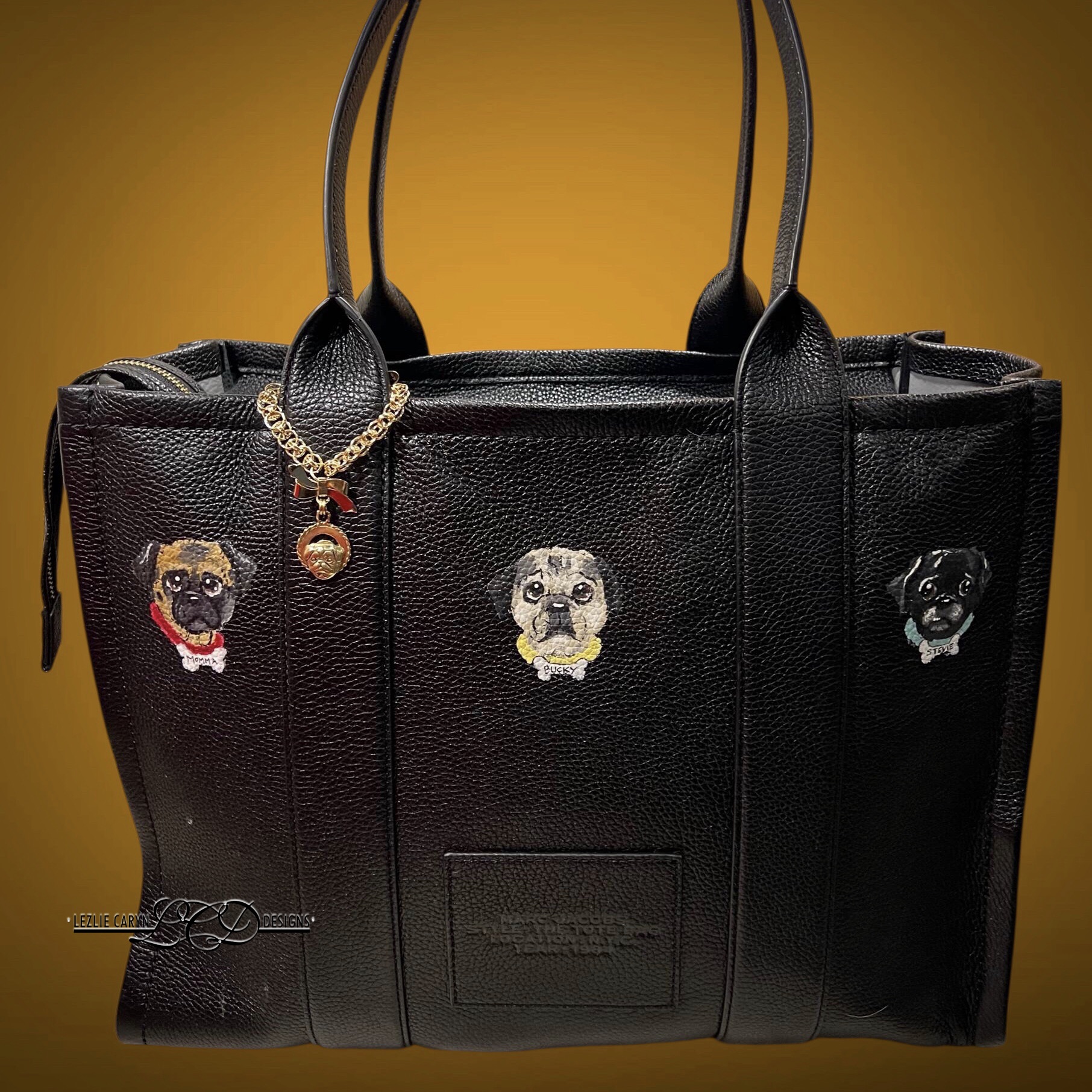 Pug Handbag Handle Charm - Image 2