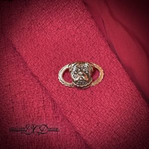 Pug Oval Tie/Lapel Pin with Clutch