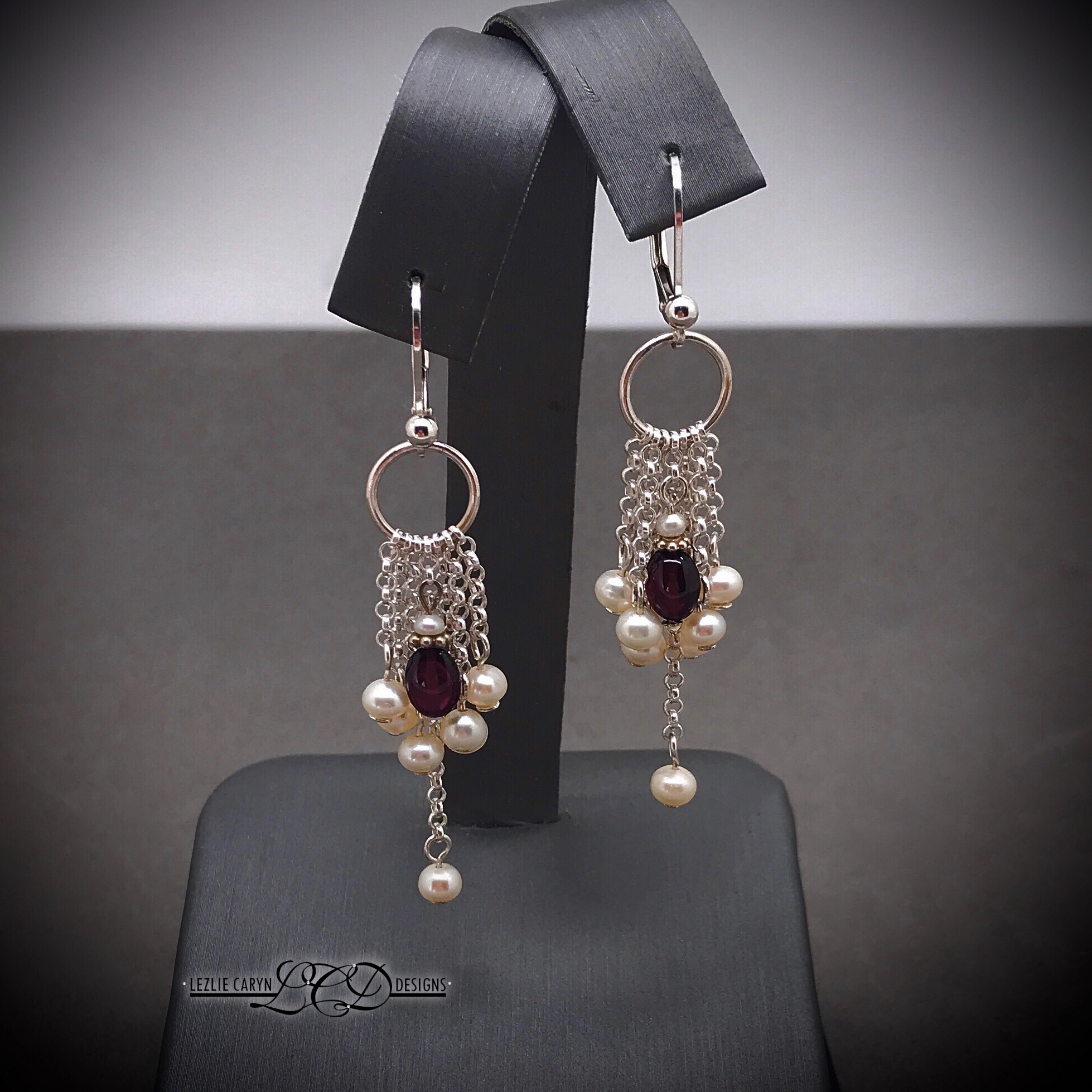 Snow Droplet Earrings in Sterling Silver - Image 3